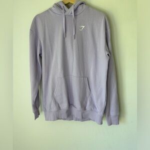 Gymshark purple TRAINING OVERSIZED HOODIE Sweater Size S Pocket
